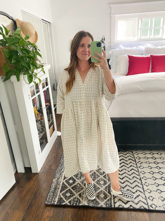 Gingham ZW Gather Dress