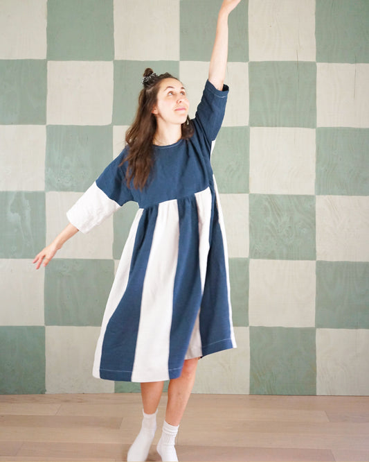 Horizon Day Dress Wide Stripe Skirt Hack