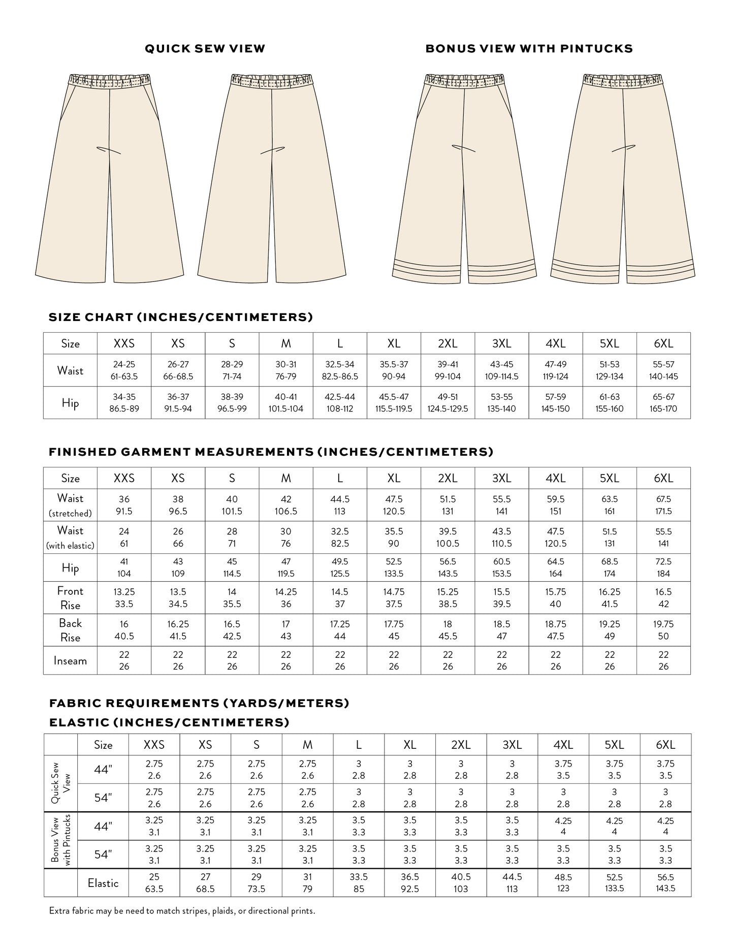 All Day Culottes PDF Sewing Pattern • FREE