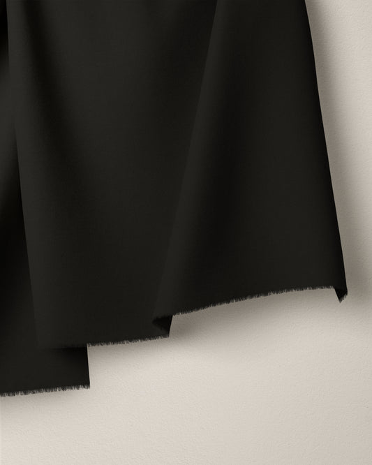 Black Washed Cotton Poplin