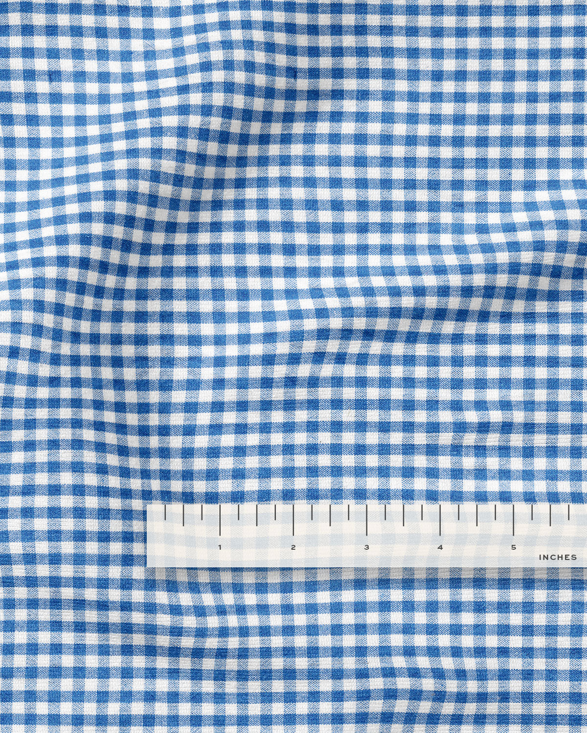 Mini Cotton Gingham Blueberry