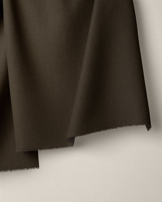 Brown Washed Cotton Twill