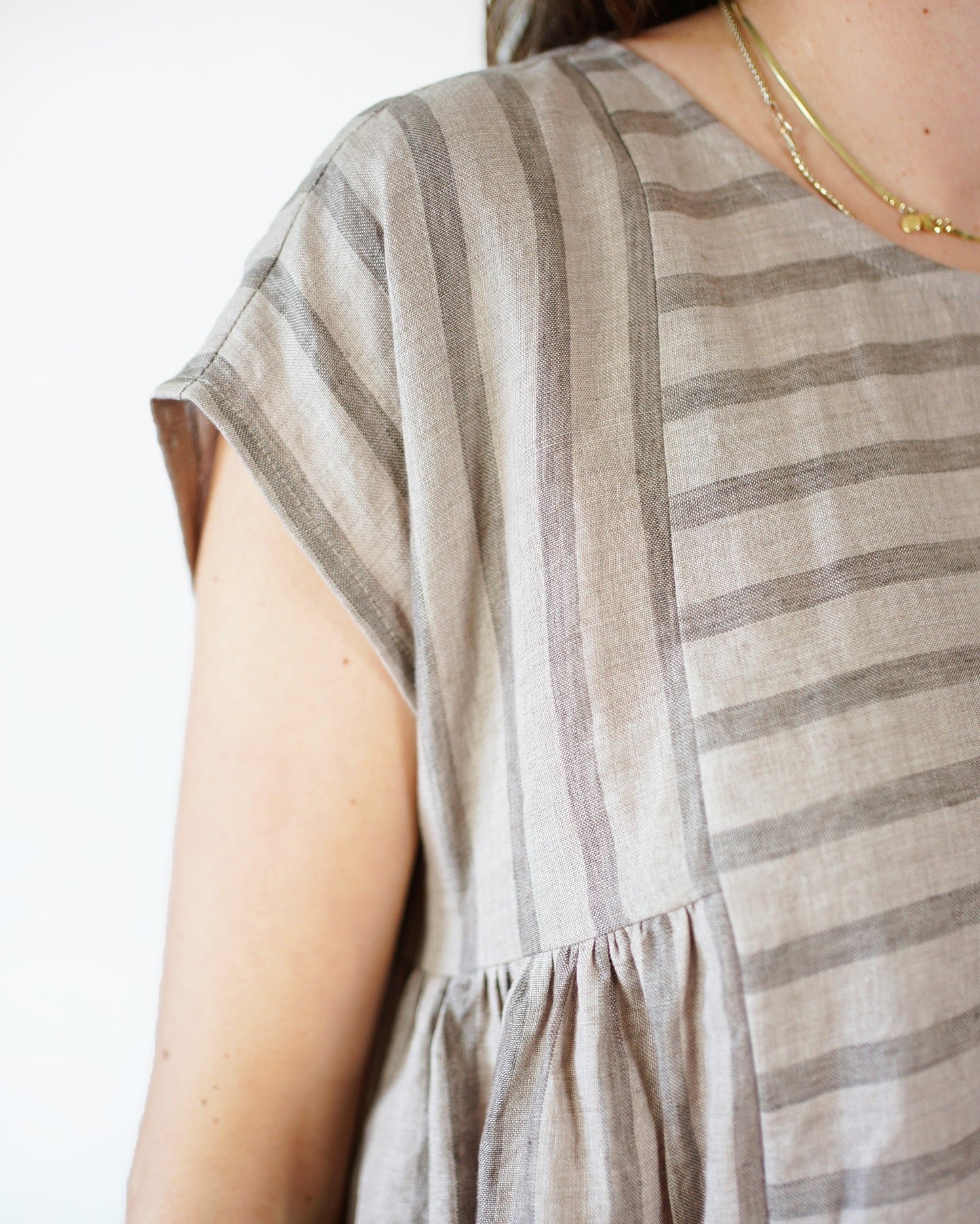 Sand Stripe Linen - 1.75 Yard Seconds