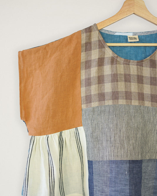 One of a Kind Collage Gather Top • 2XL