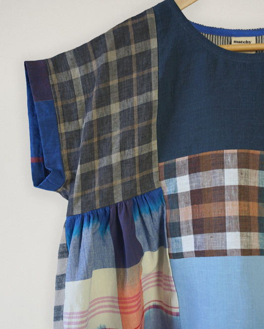 One of a Kind Collage Gather Top • Medium