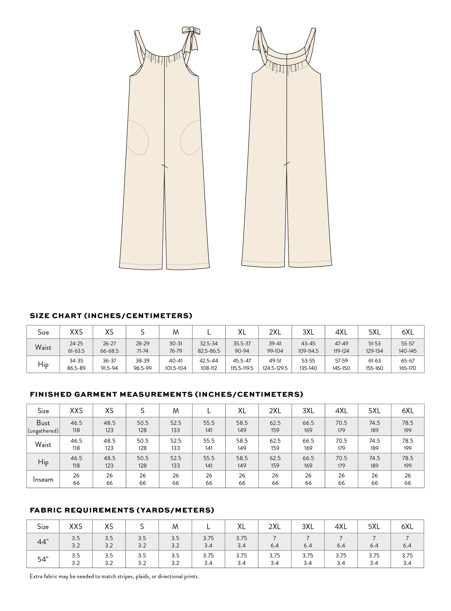 Cabana Tie Playsuit PDF Sewing Pattern • FREE