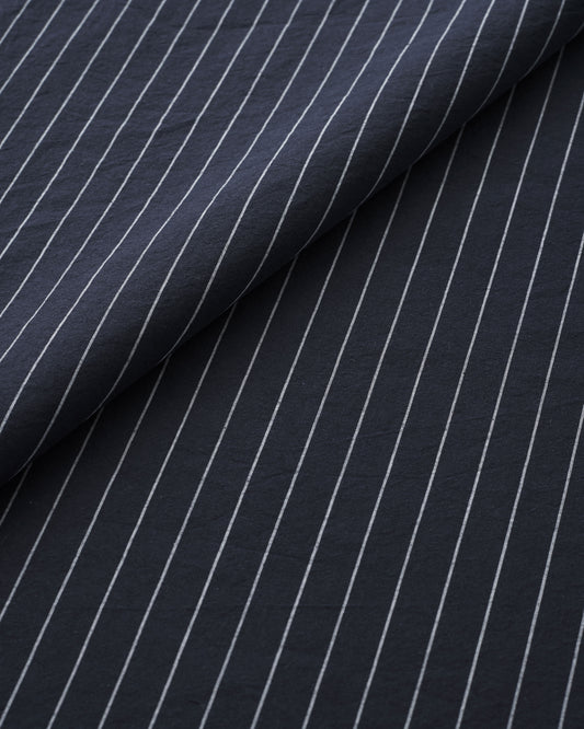 Classic Navy Stripe Luxury Cotton Linen