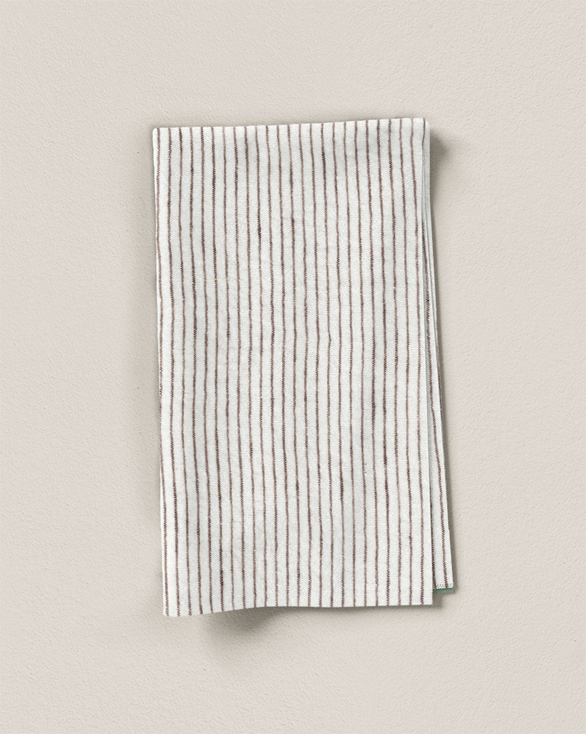 Coconut Fluff Pencil Stripe Linen