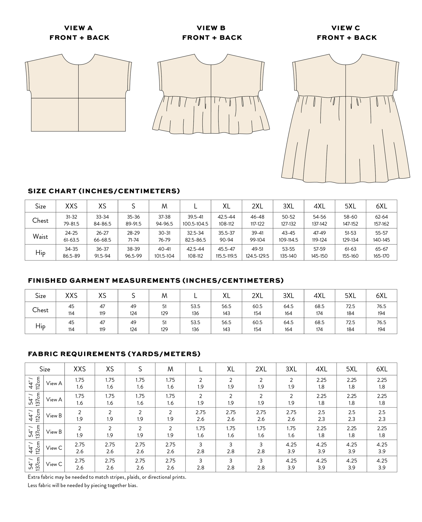 Colorblock Set PDF Sewing Pattern • FREE