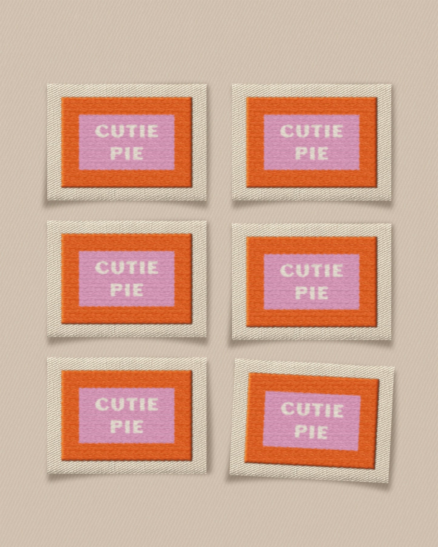 Cutie Pie Large Garment Labels