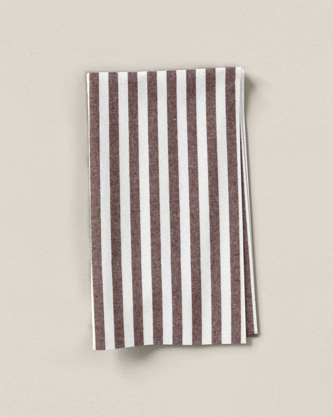 Dark Roast Big Market Stripe Cotton - 1 Yard Remnant