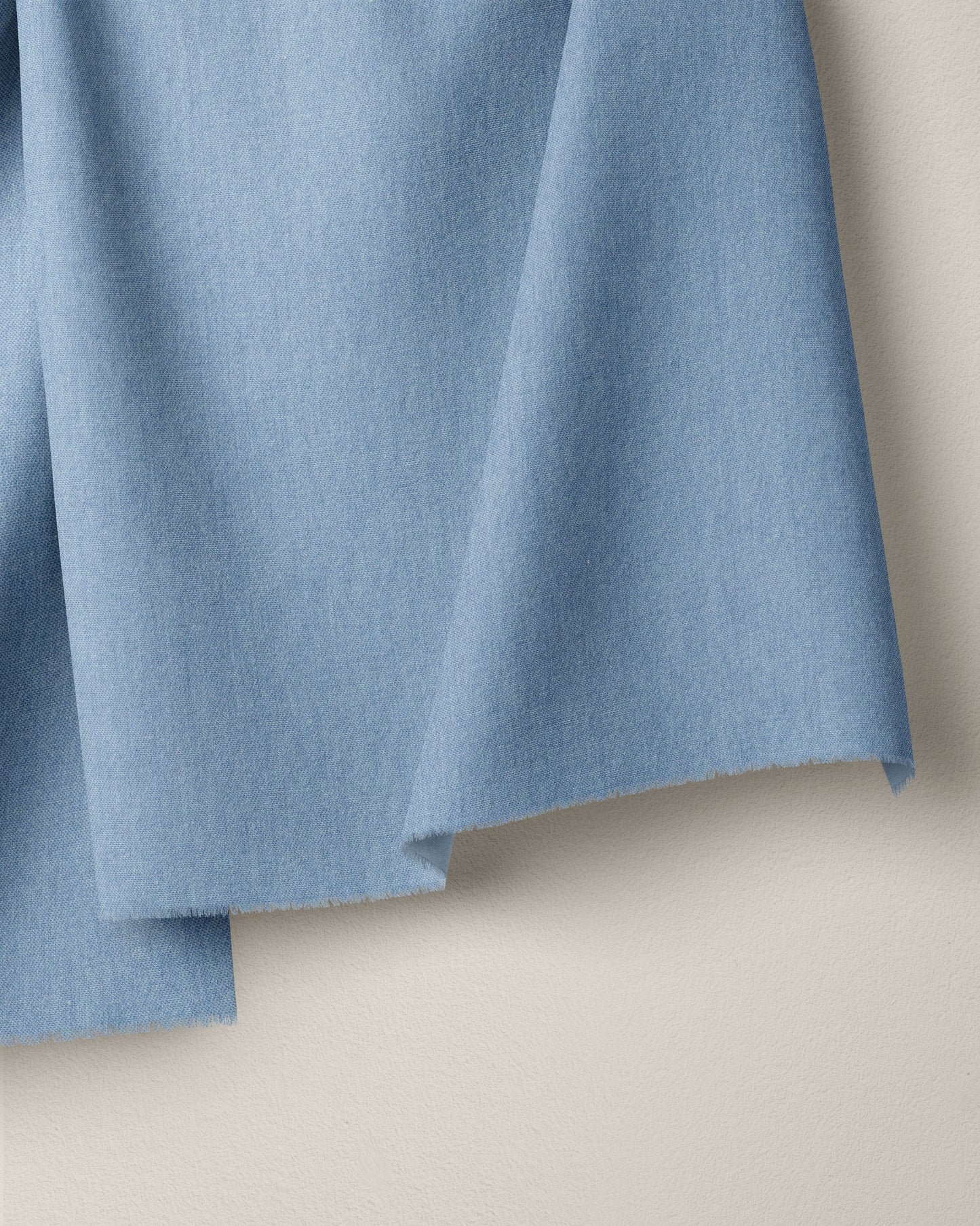 Light Soft Washed Non Stretch 6.5 oz Denim - 2.5 Yard Remnant