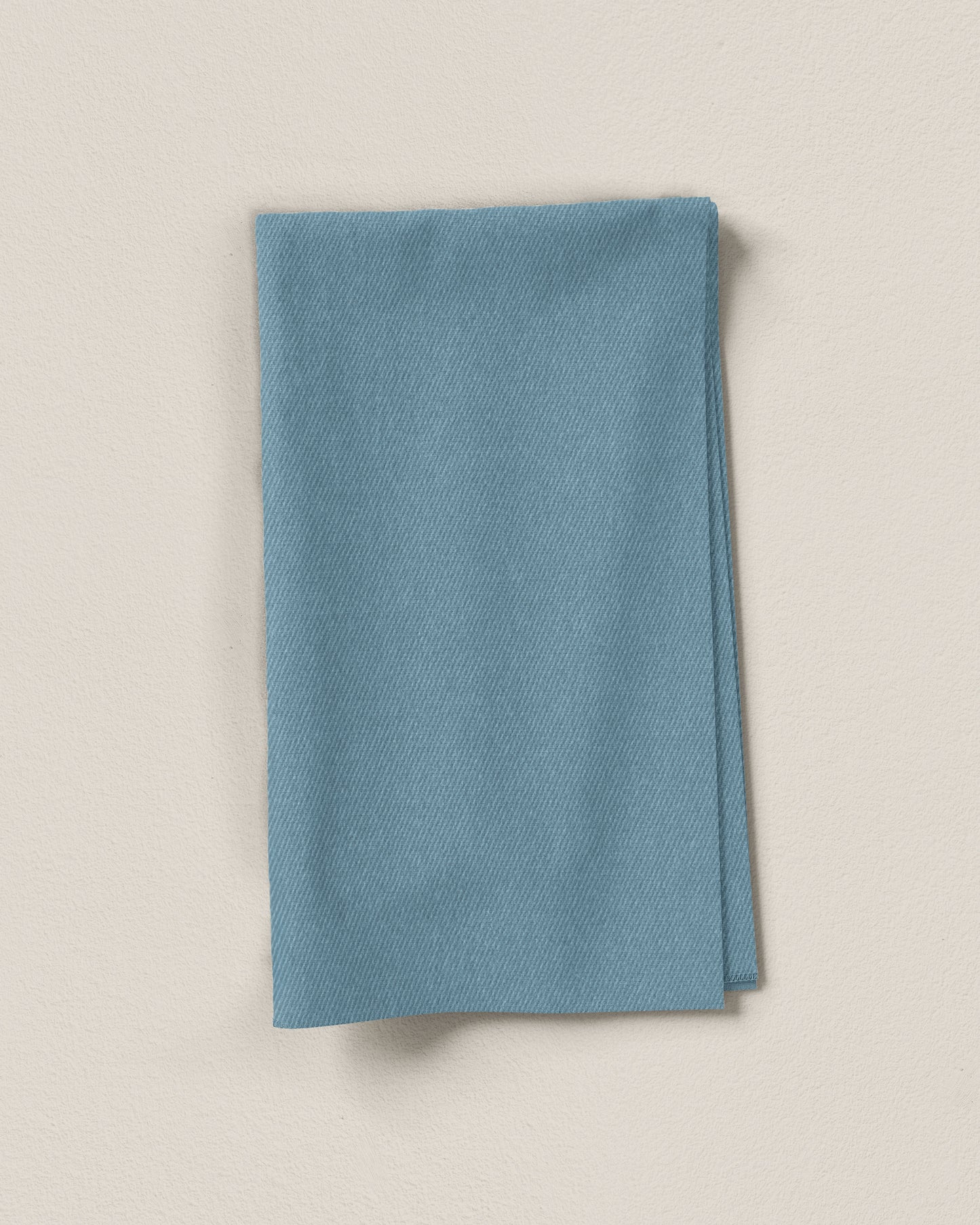French Blue Washed Cotton Twill