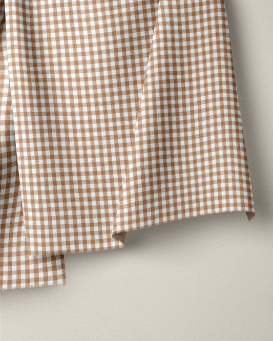Gingerbread Kitchen Gingham Cotton