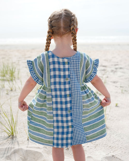 Kids Collage Gather Dress PDF Sewing Pattern