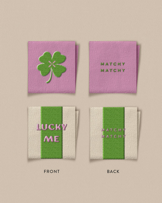 Lucky Clover Square Garment Labels