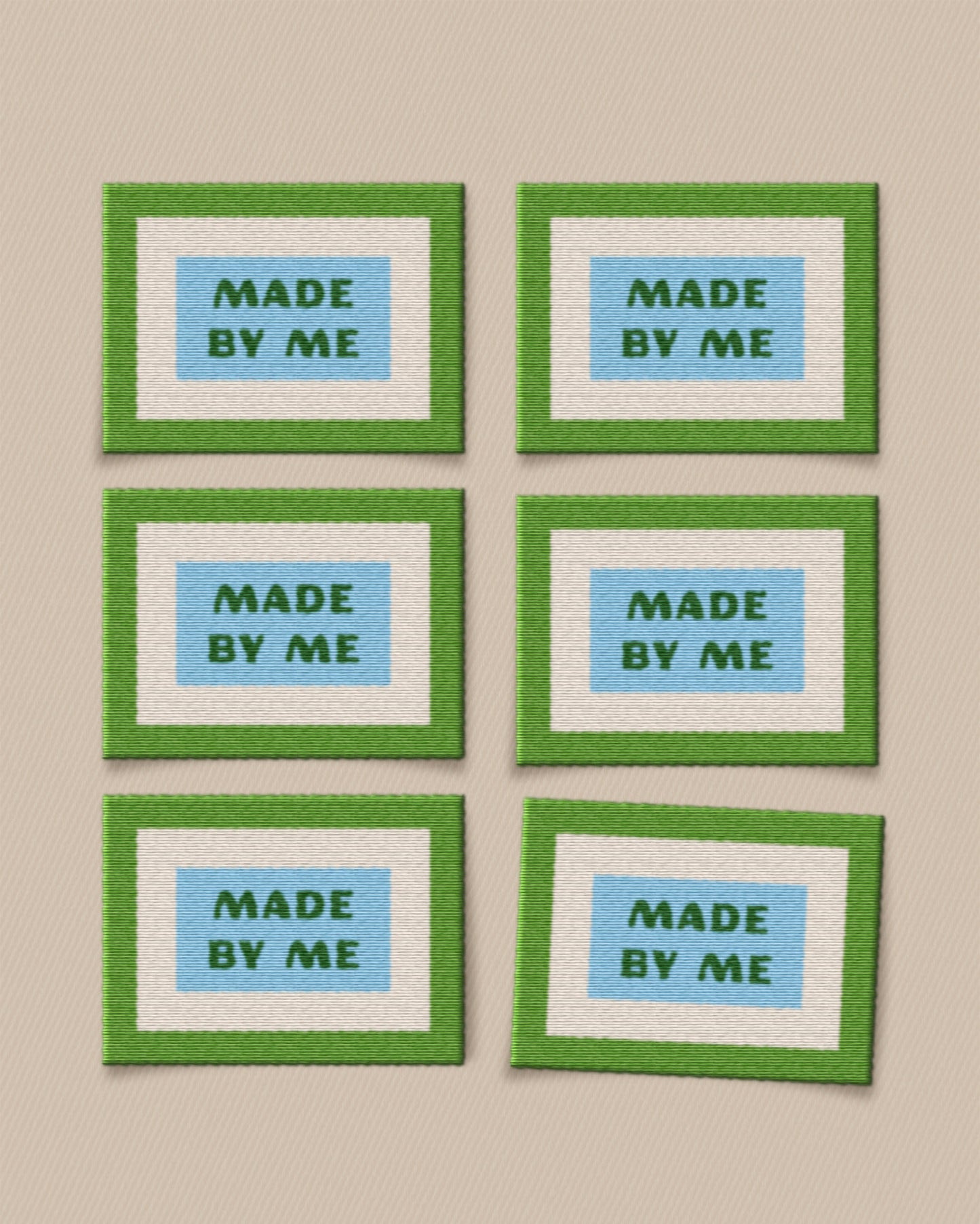 Made By Me Large Garment Labels