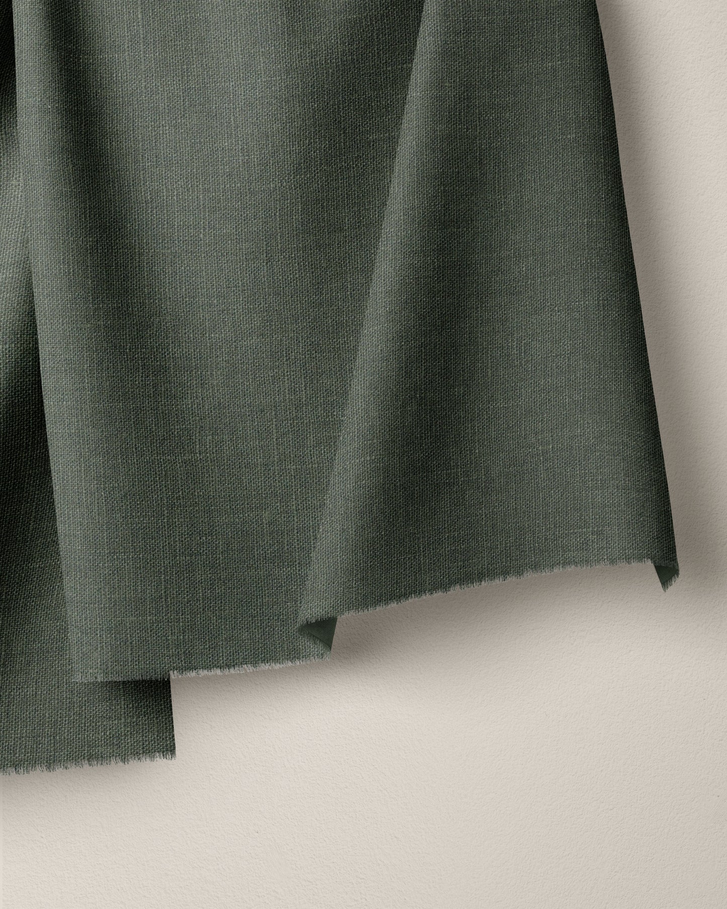 Marsh Green Heavyweight Cloud Linen - 3 Yard Remnant