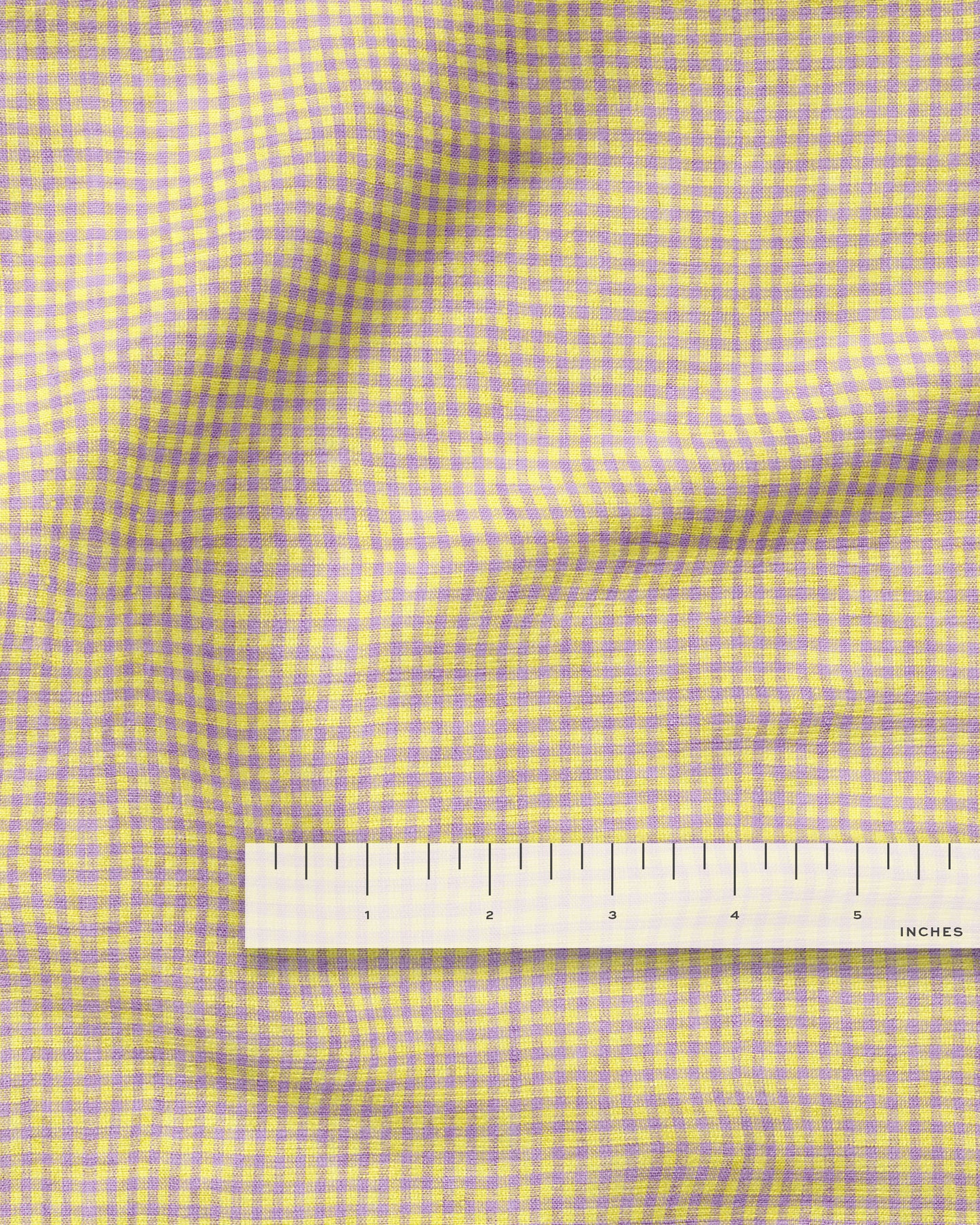 Micro Cupcake Gingham Linen - 3 Yard Remnant