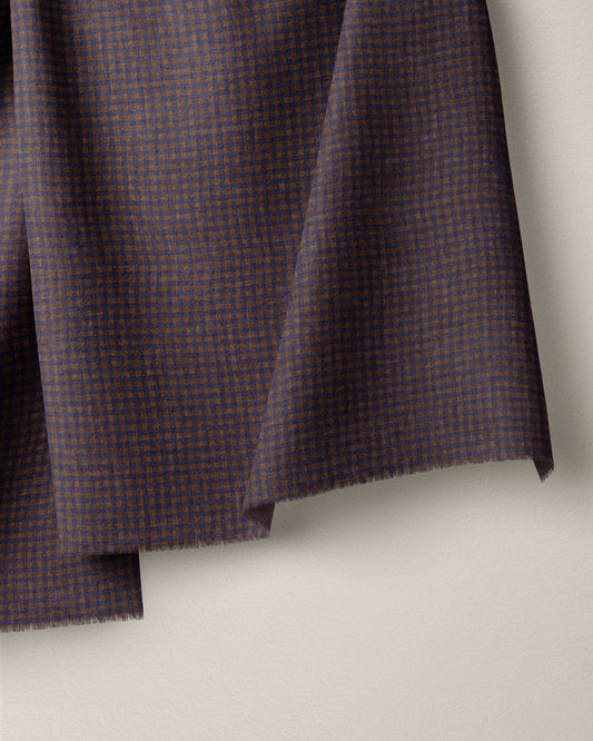 Micro Dusk Gingham Linen