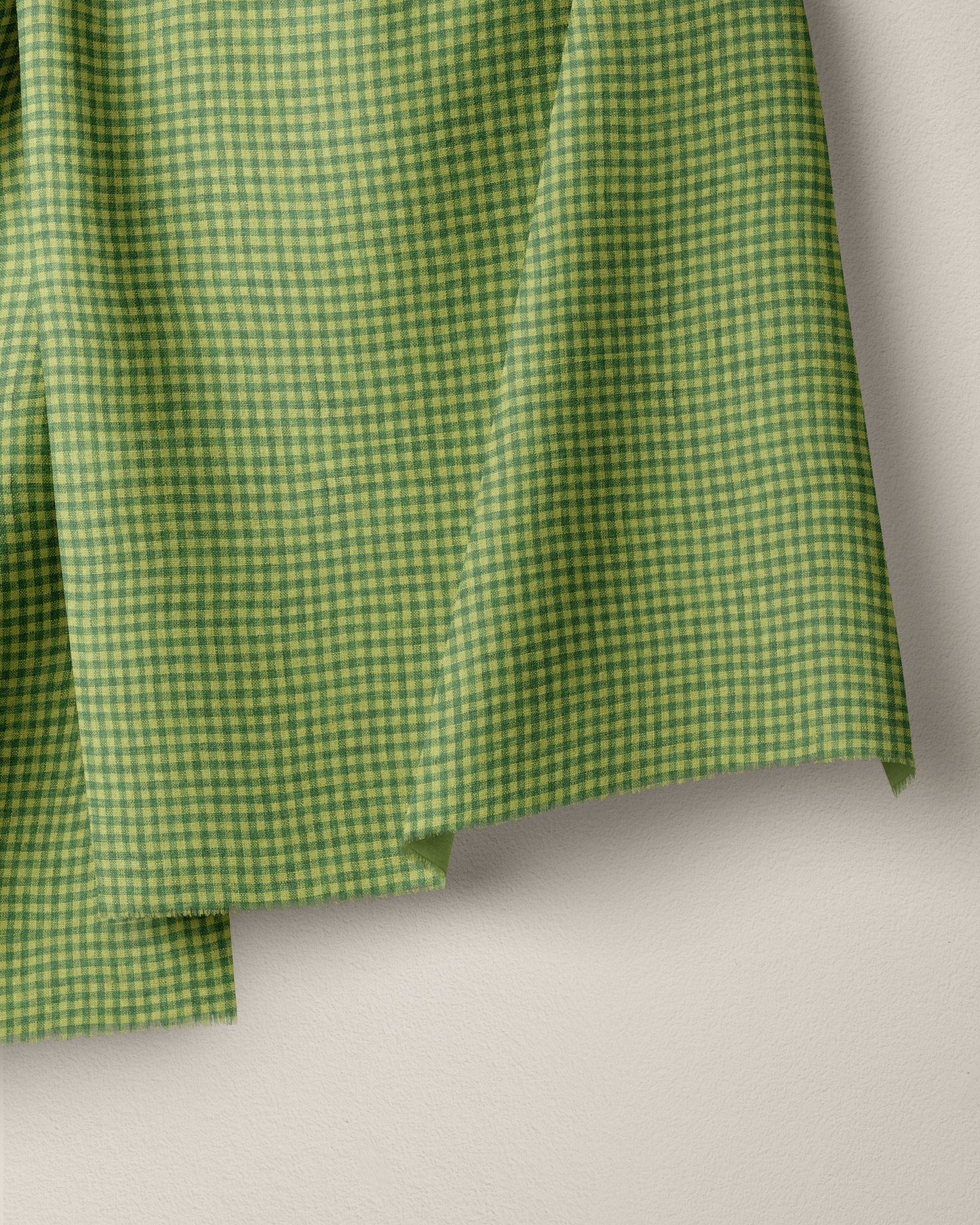 Micro Pickle Gingham Linen - 1/2 Yard Seconds