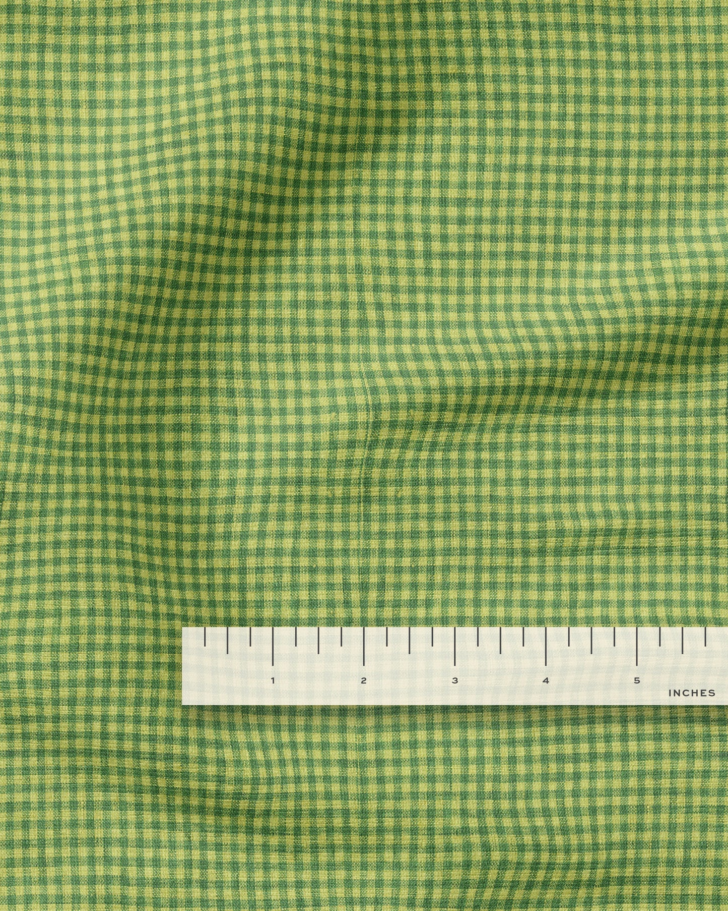 Micro Pickle Gingham Linen - 1/2 Yard Seconds