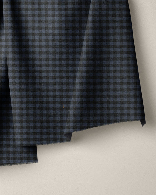 Mini Cotton Gingham Twilight