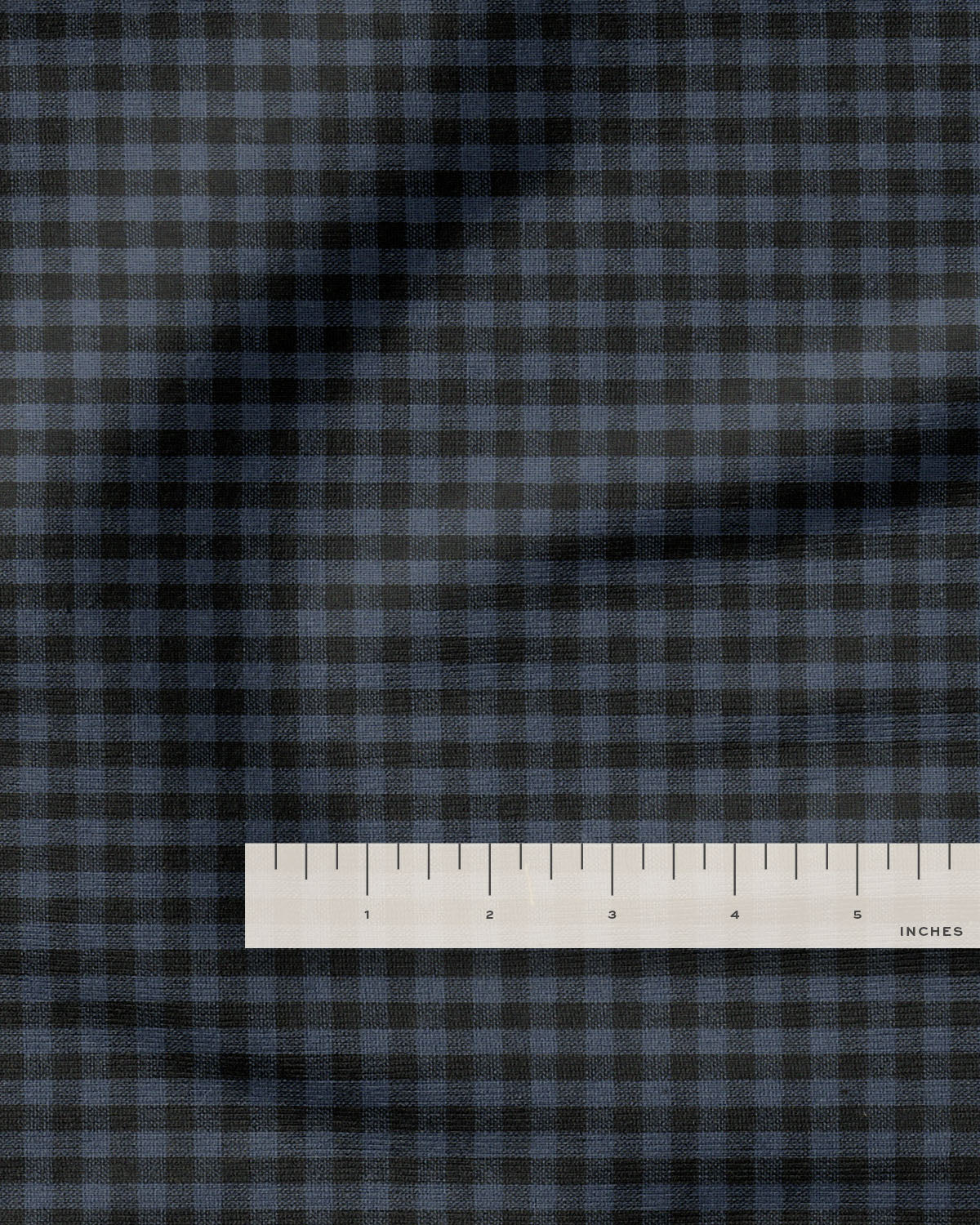 Mini Cotton Gingham Twilight - 1/2 Yard Remnant