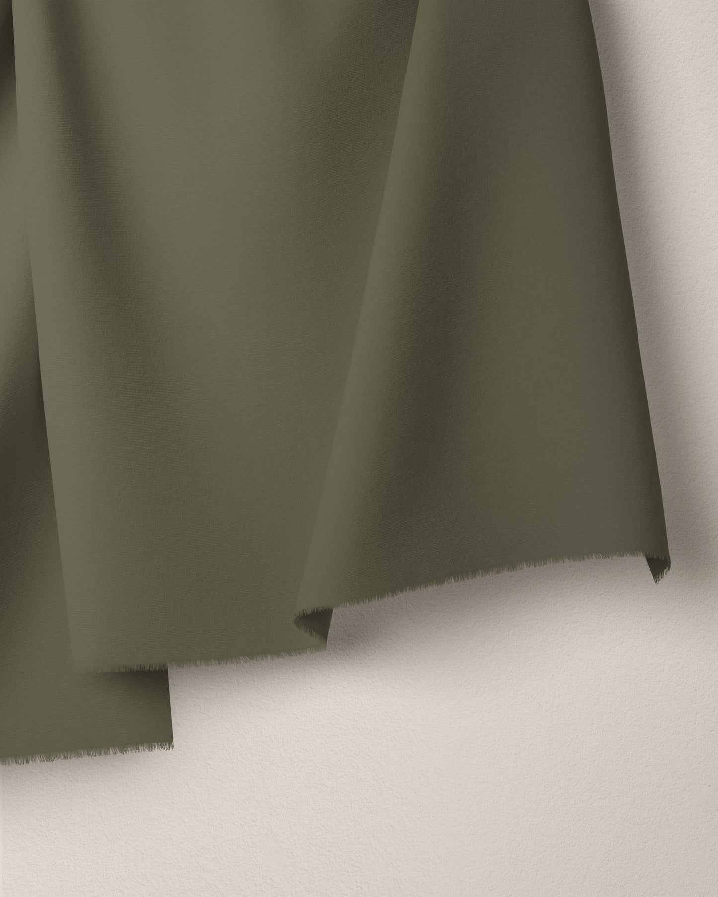 Olive Washed Cotton Poplin