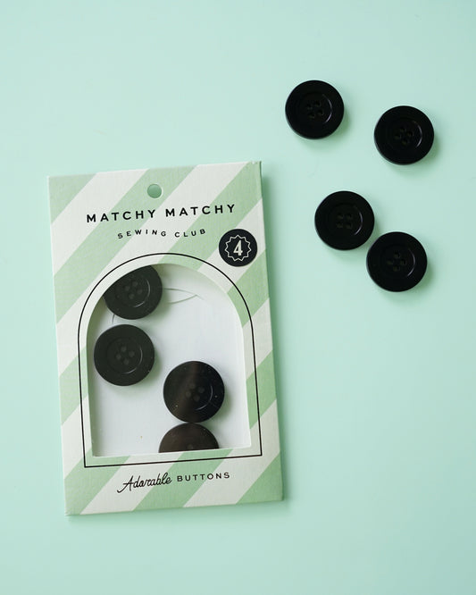 Onyx 1" Corozo Nut Buttons