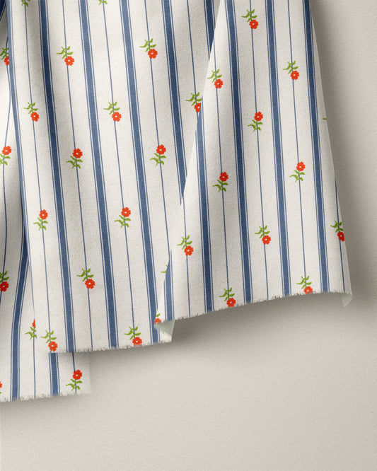 Posey Stripe Custom Cotton Twill