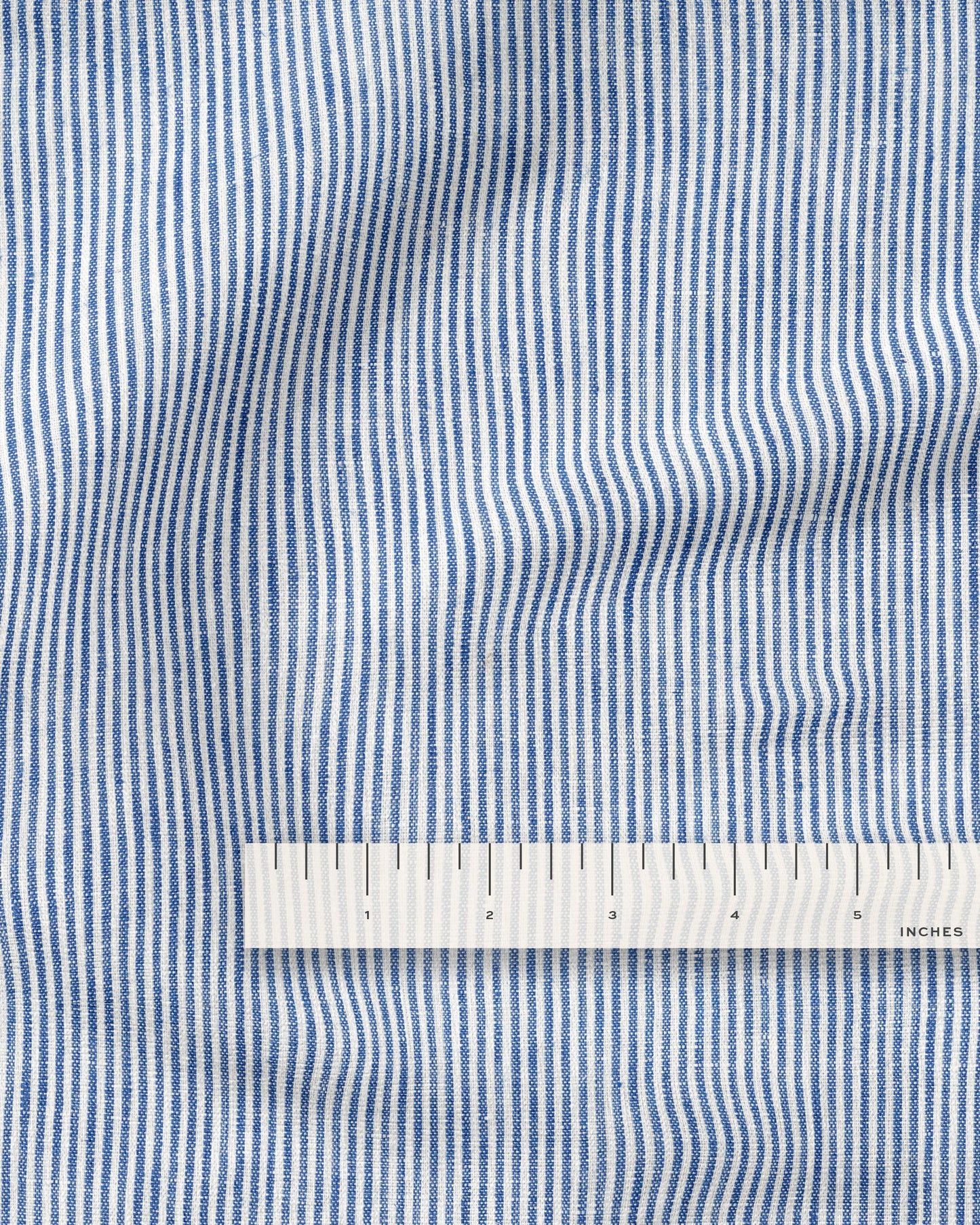 Blue Railroad Stripe Linen