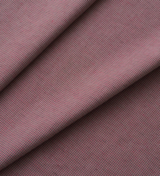 Raspberry Tiny Gingham Linen Cotton