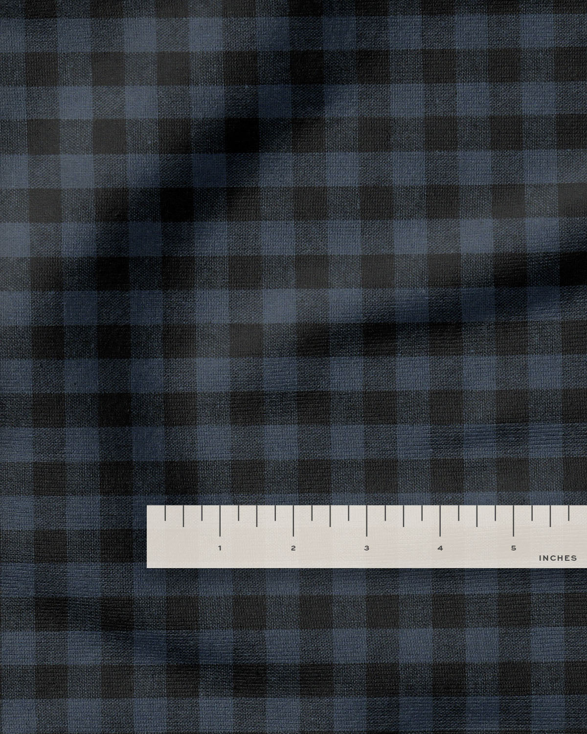 Medium Cotton Gingham Twilight - 1/2 Yard Remnant