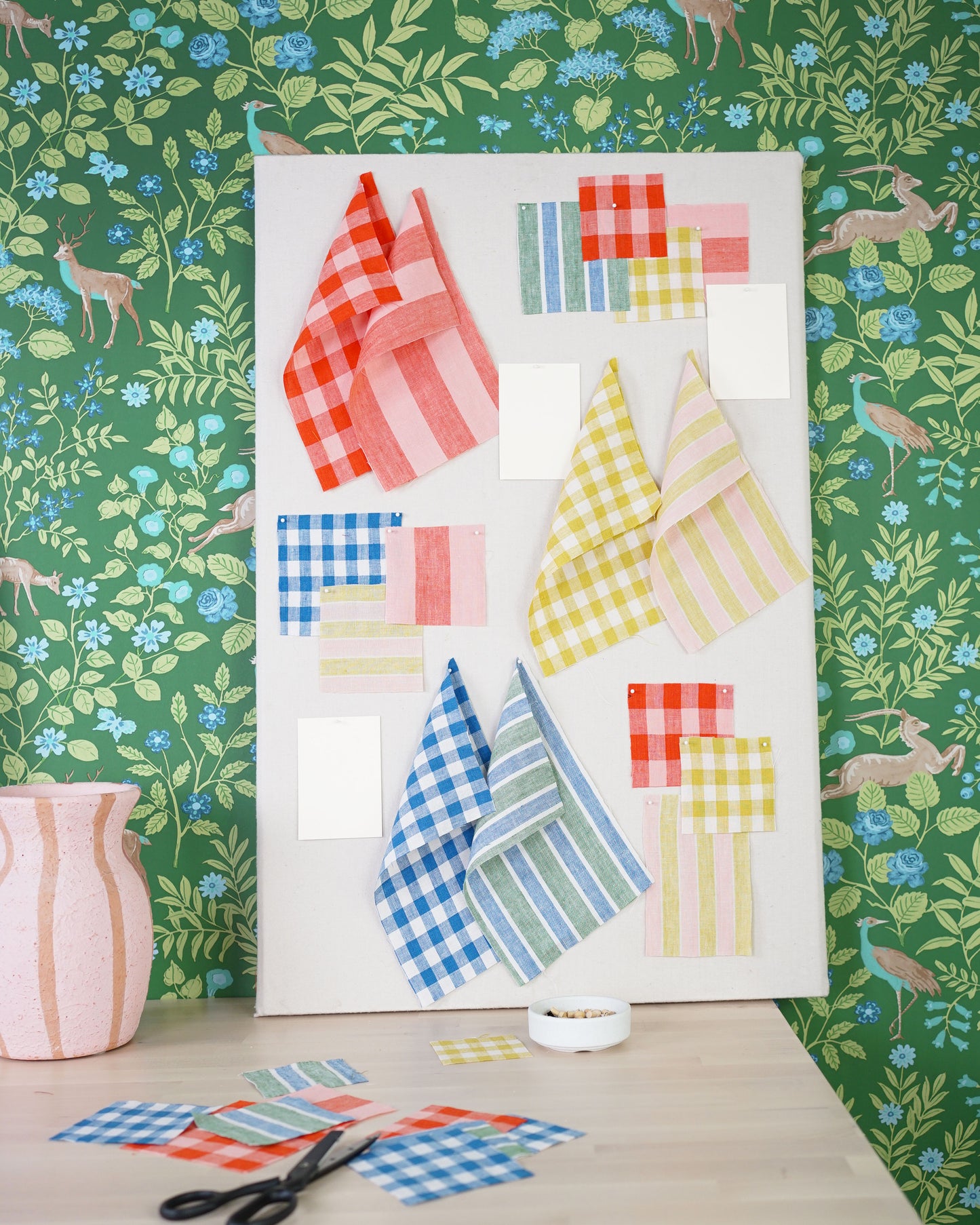Lemonade Stripe Washed Linen - 2 Yards Seconds