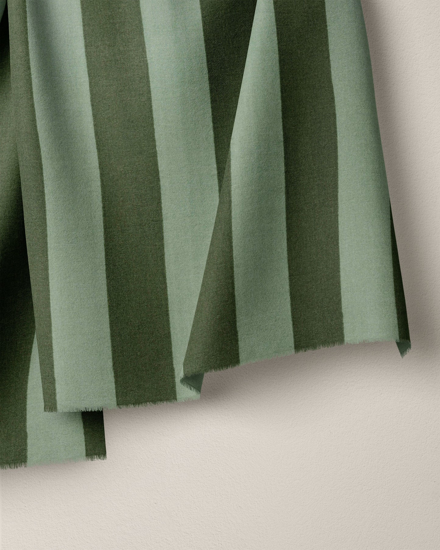 Eucalyptus Big Stripe Screen Print Cotton - 3 Yard Remnant 30% off