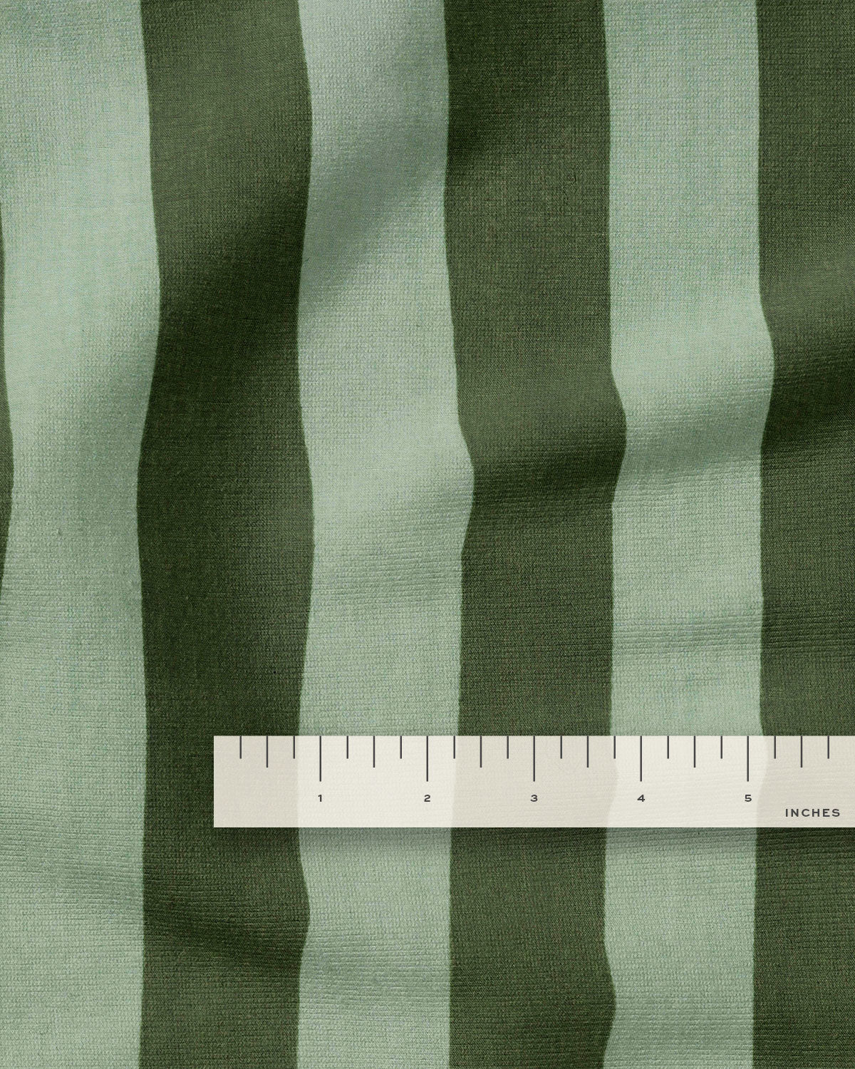 Eucalyptus Big Stripe Screen Print Cotton - 3 Yard Remnant 30% off