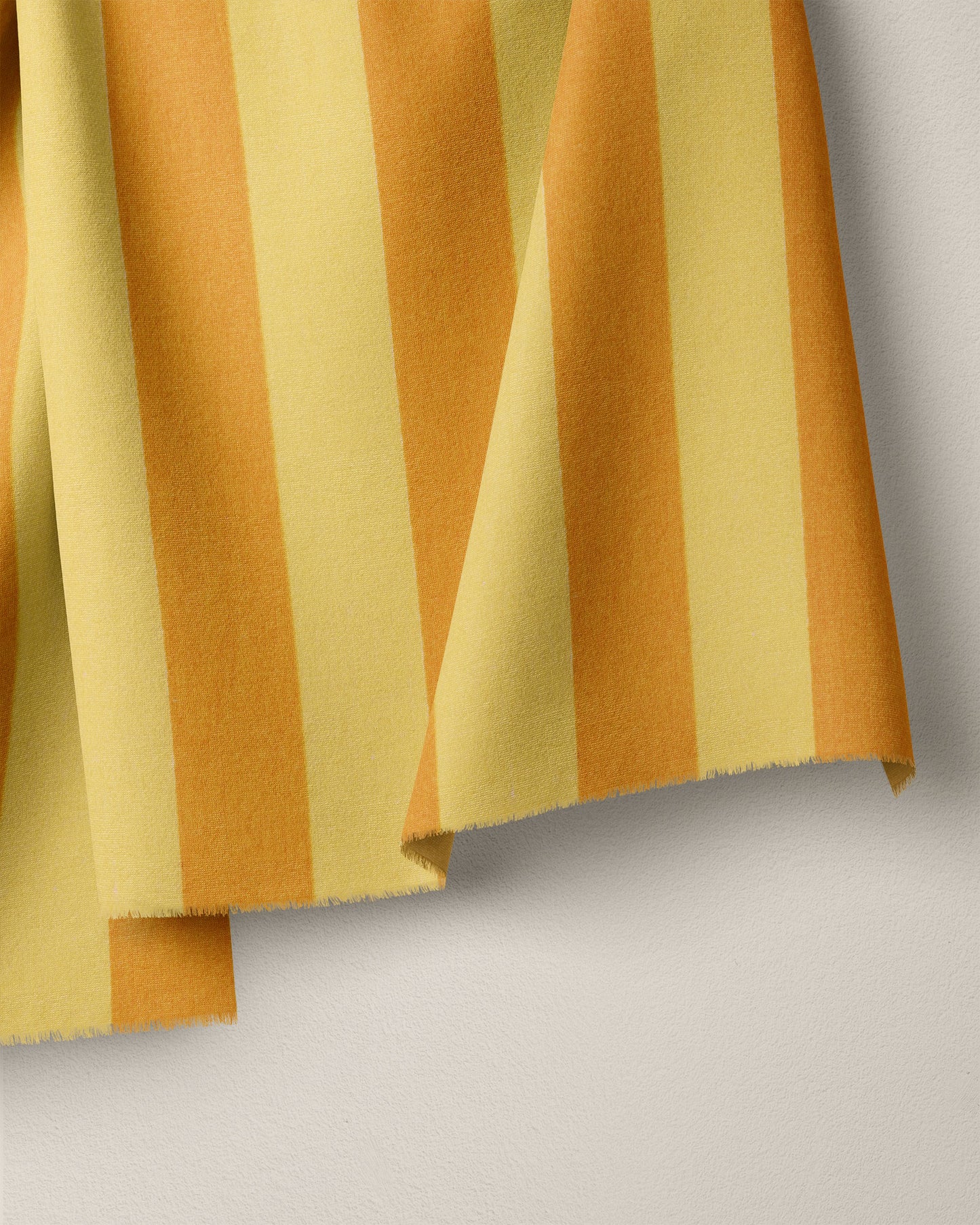 Honey Big Stripe Screen Print Cotton - 1.5 Yard Seconds