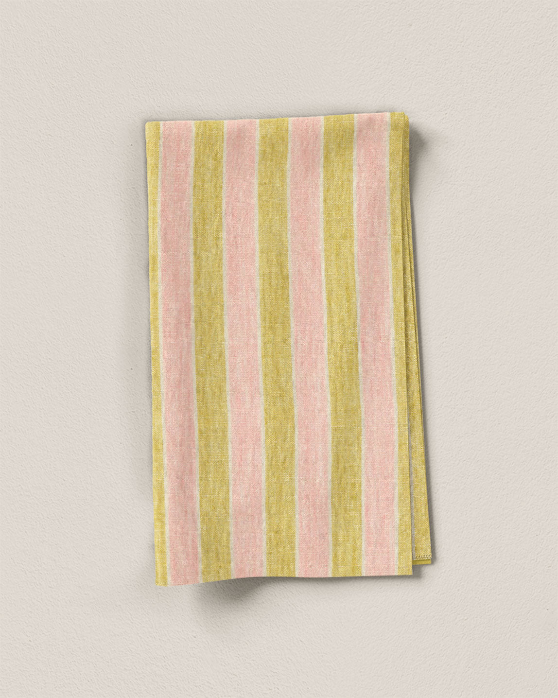 Lemonade Stripe Washed Linen - 2 Yards Seconds