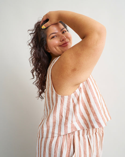 Sunny Side Tank PDF Sewing Pattern | Easy A-Line Tank Top