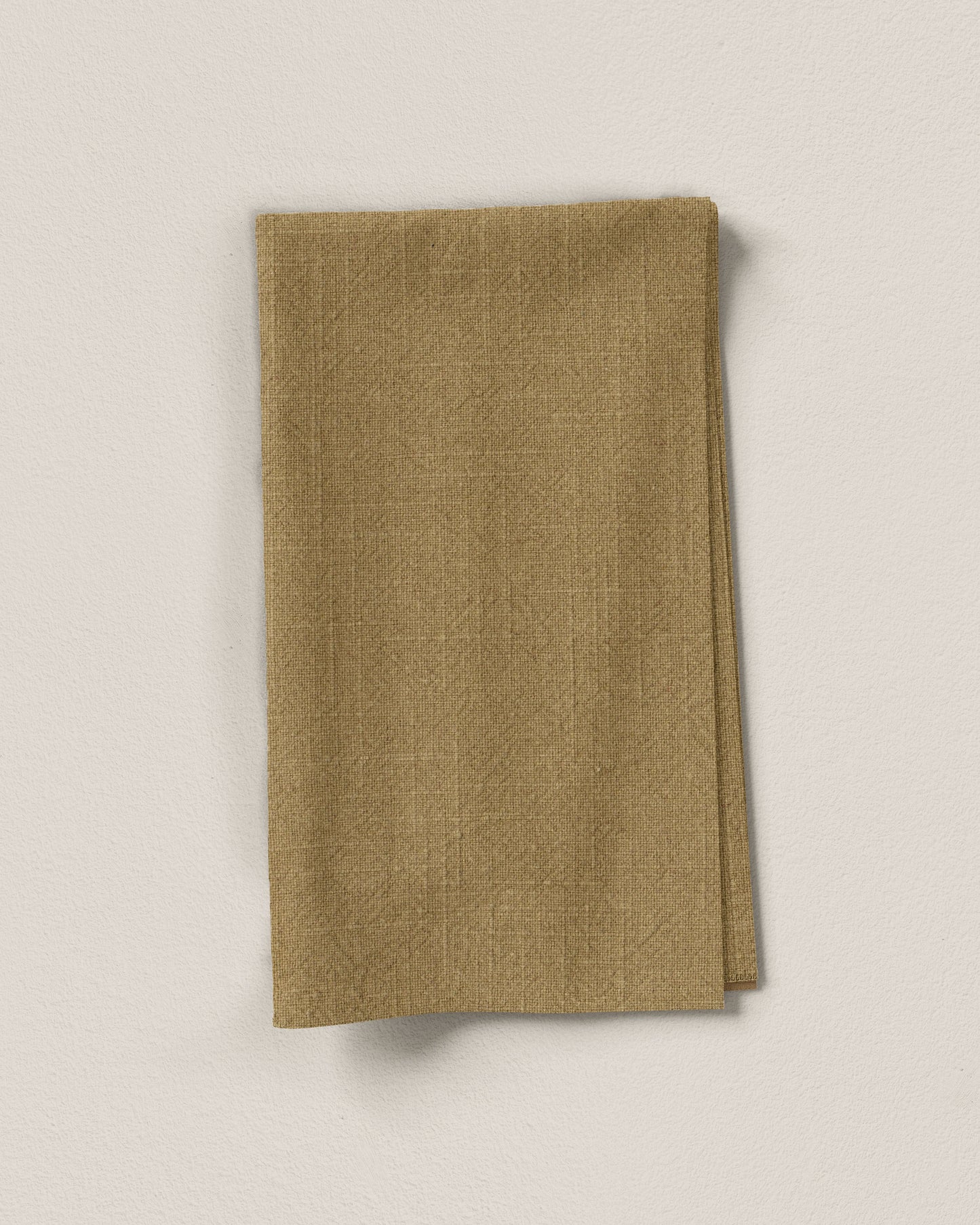 Wheat Tumbled Cross Hatch Linen Cotton