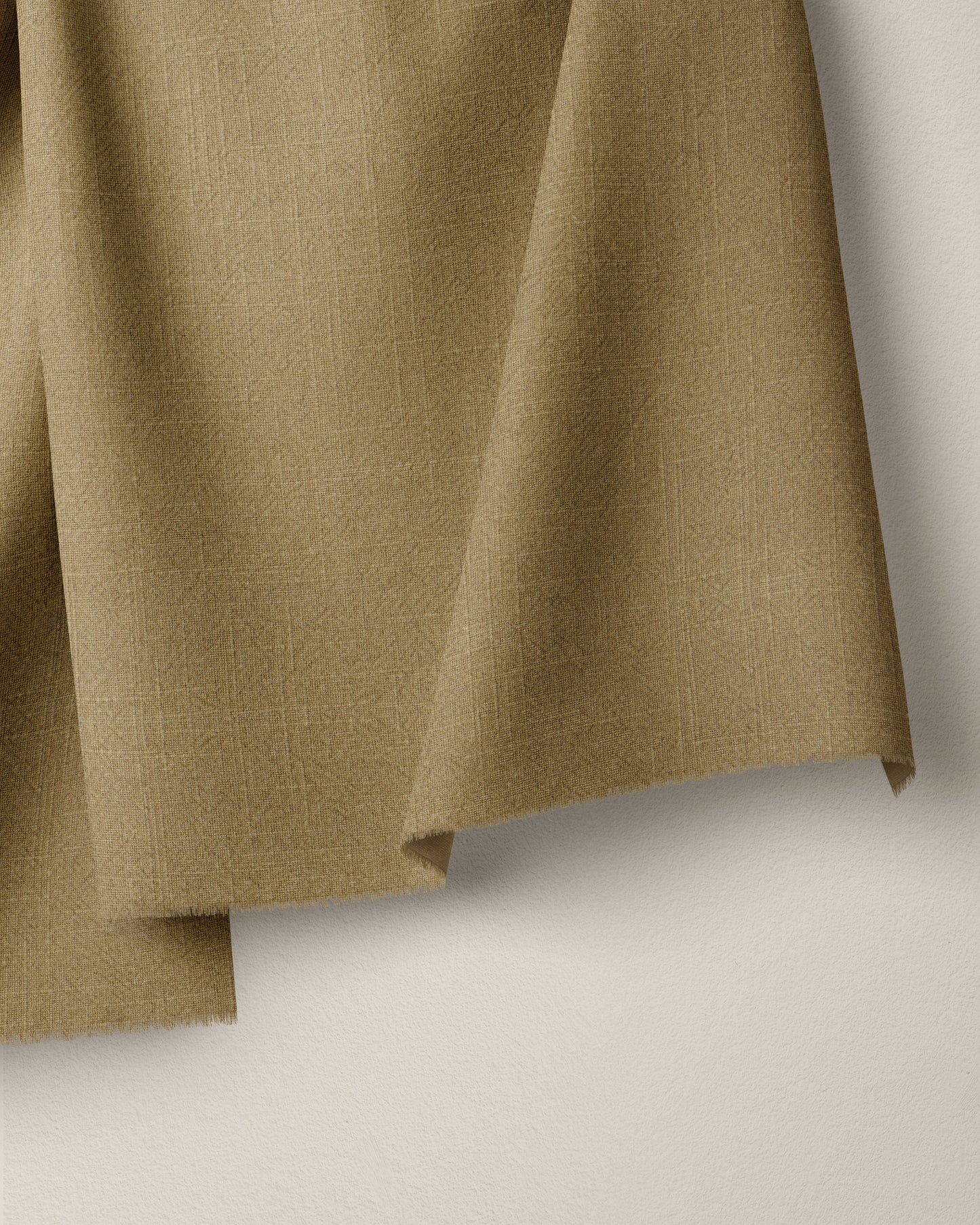 Wheat Tumbled Cross Hatch Linen Cotton