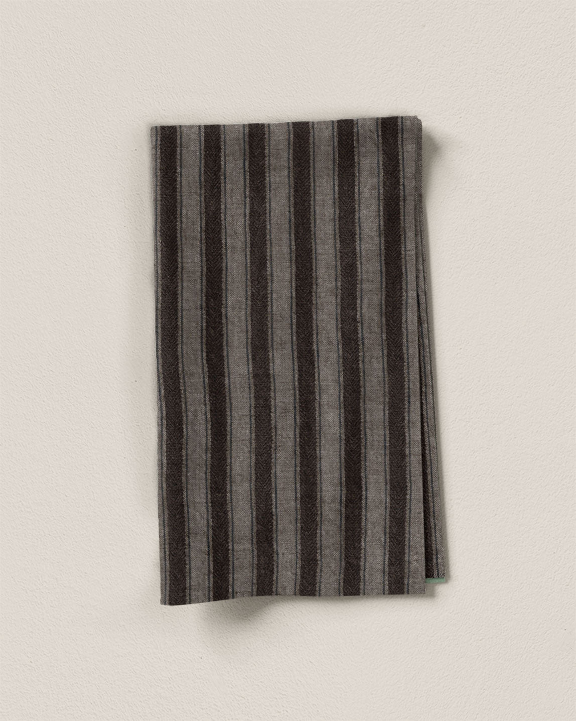 Vintage Tobacco Dutch Stripe Linen