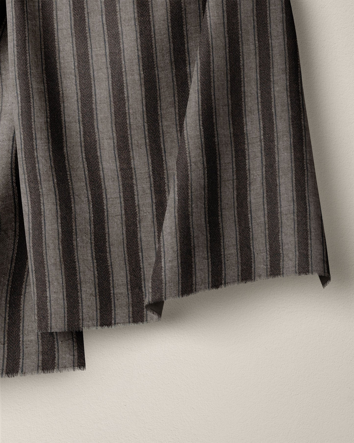 Vintage Tobacco Dutch Stripe Linen