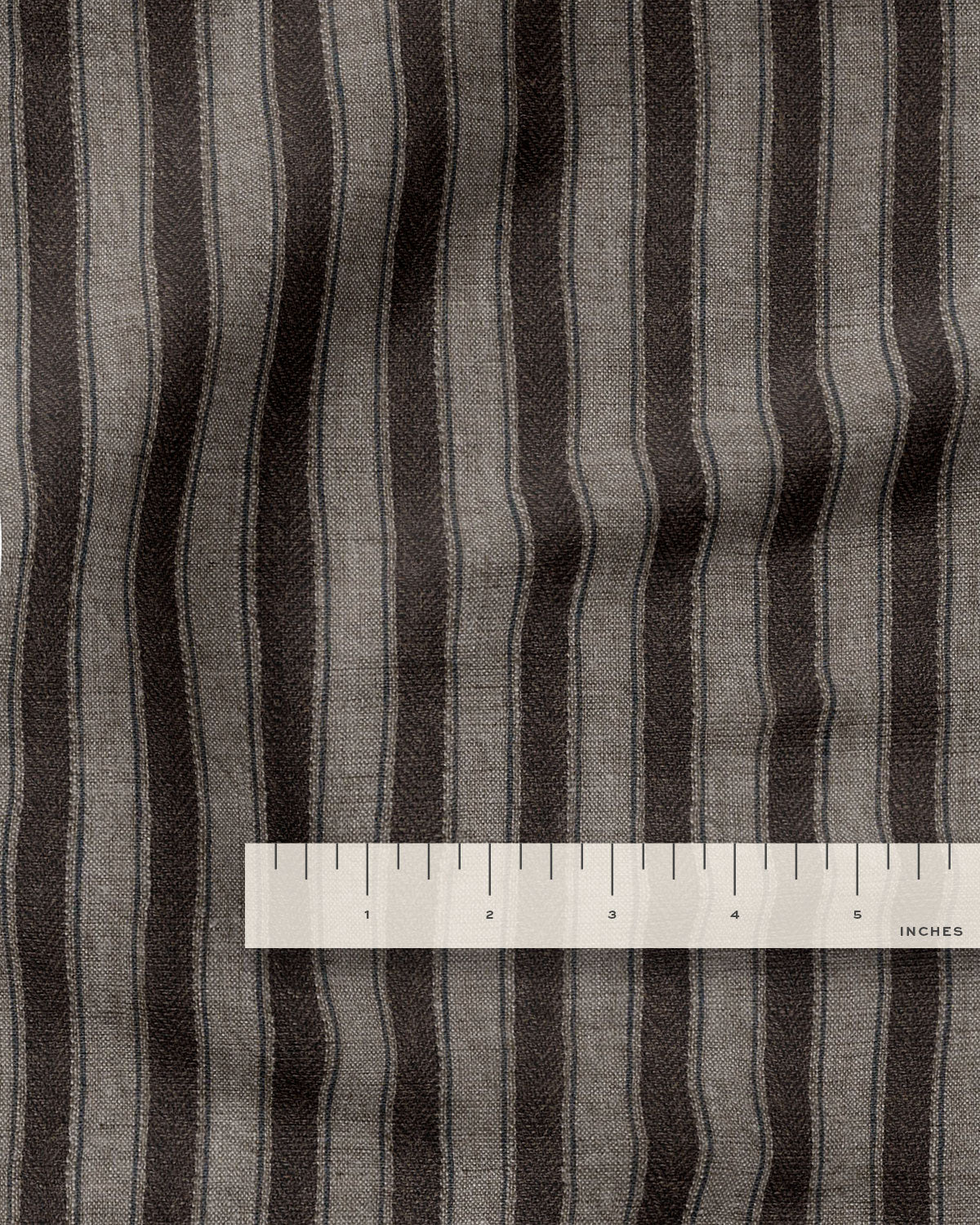 Vintage Tobacco Dutch Stripe Linen