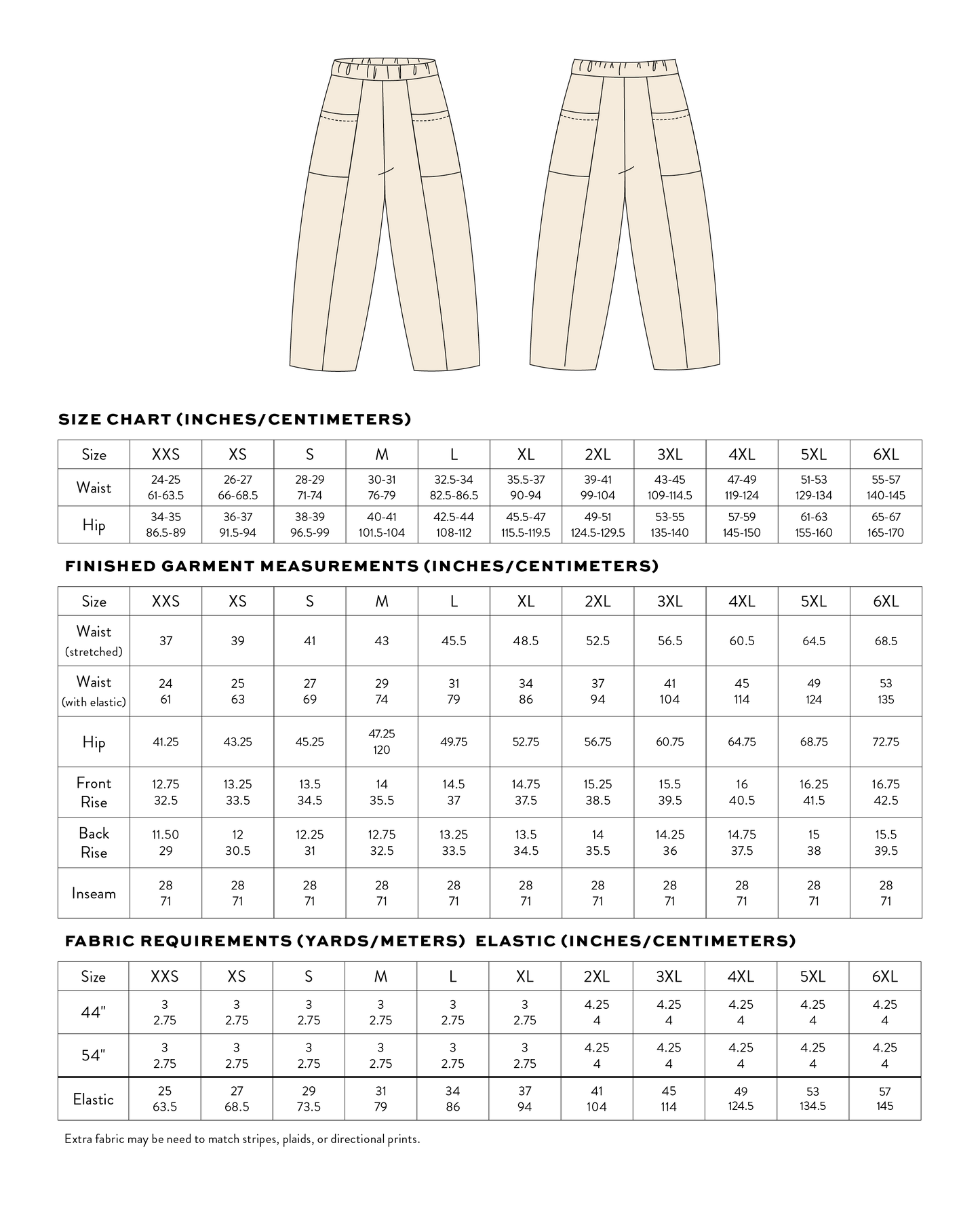 Weekend Chore Pants PDF Sewing Pattern | Relaxed Workwear Pants