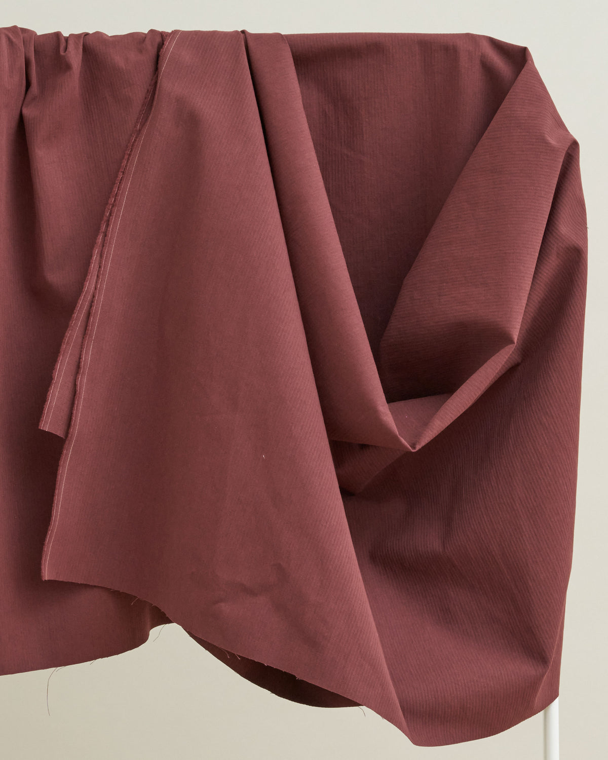 Black Cherry Hickory Tonal Stripe Cotton Twill