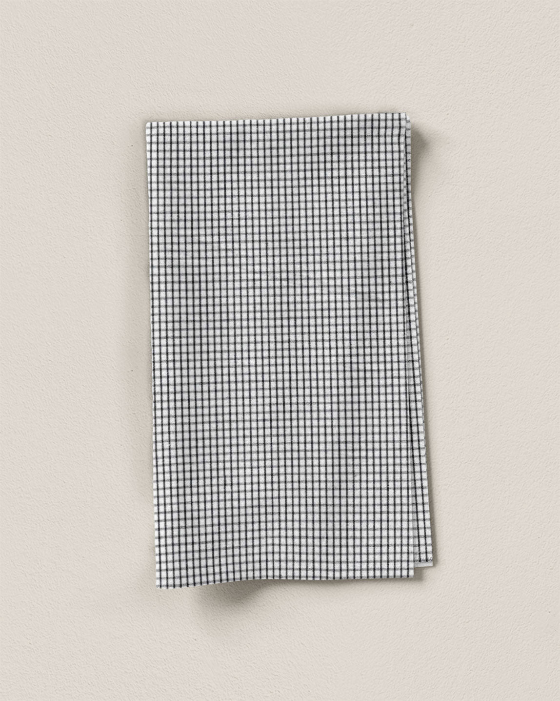 Black Mini Check Cotton Shirting