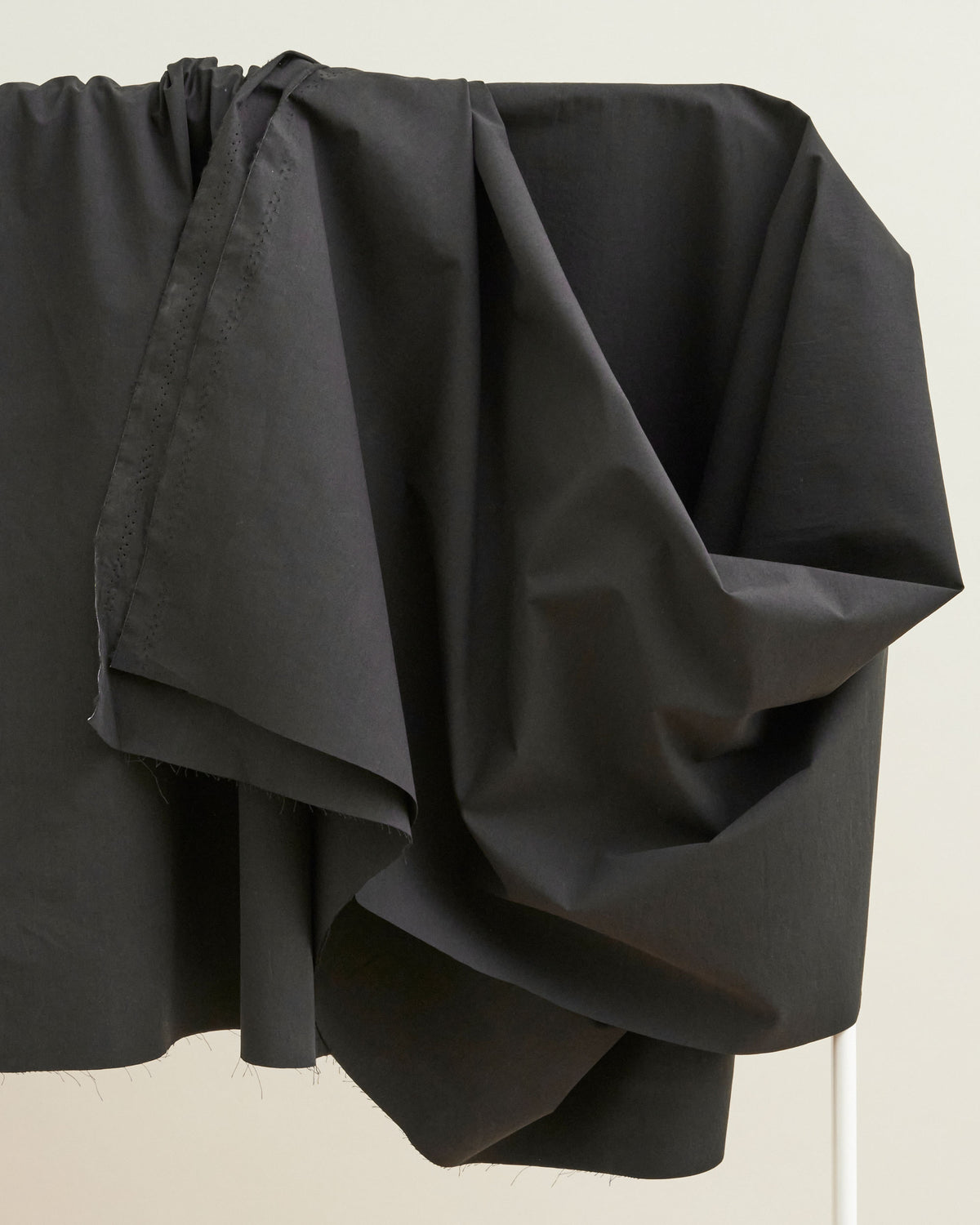 Black Midweight Poplin