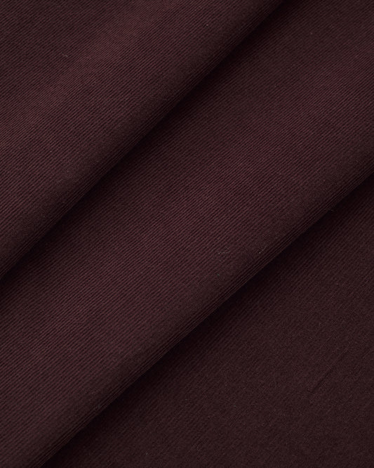 Chocolate Plum Feather Soft Cotton Corduroy